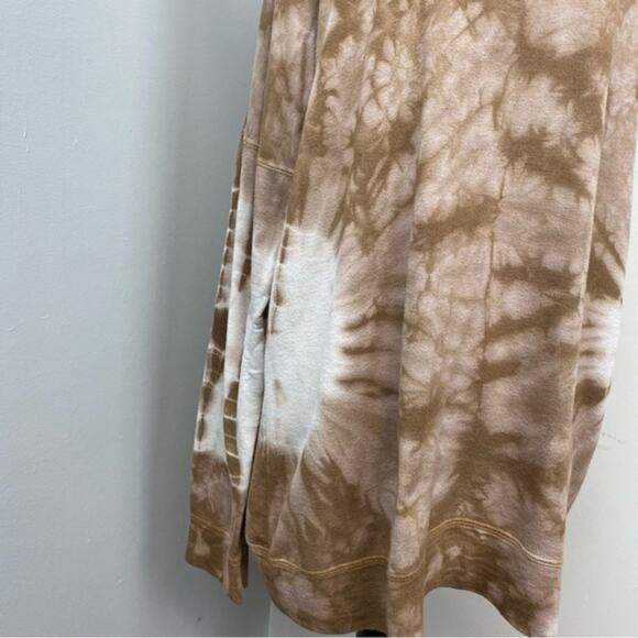 PPLA Petra Tan & White Tie Dye Cold Shoulder Long Sleeve Top Large - Picture 5 of 8